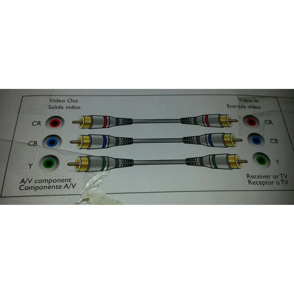 Philips 24K Gold Plated 6 ft Component Video Cable for HDTV SWV3302W/17 6'